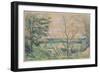 In the Oise Valley, 1878-80 (Graphite, Gouache, and W/C)-Paul Cezanne-Framed Giclee Print