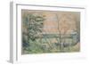 In the Oise Valley, 1878-80 (Graphite, Gouache, and W/C)-Paul Cezanne-Framed Giclee Print