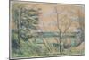 In the Oise Valley, 1878-80 (Graphite, Gouache, and W/C)-Paul Cezanne-Mounted Giclee Print