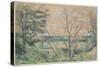 In the Oise Valley, 1878-80 (Graphite, Gouache, and W/C)-Paul Cezanne-Stretched Canvas
