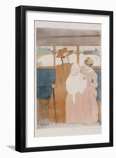 In the Omnibus. 1890-91-Mary Cassatt-Framed Giclee Print