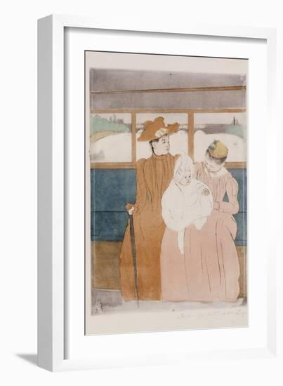 In the Omnibus. 1890-91-Mary Cassatt-Framed Giclee Print