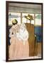 In the Omnibus-Mary Cassatt-Framed Art Print