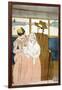 In the Omnibus-Mary Cassatt-Framed Art Print