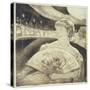 In the Opera (Aquatint Etching)-Mary Cassatt-Stretched Canvas