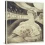 In the Opera (Aquatint Etching)-Mary Cassatt-Stretched Canvas