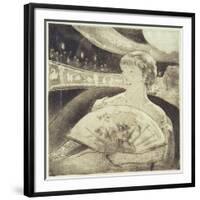 In the Opera (Aquatint Etching)-Mary Cassatt-Framed Giclee Print