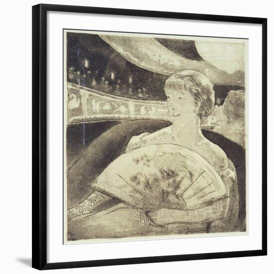 In the Opera (Aquatint Etching)-Mary Cassatt-Framed Giclee Print