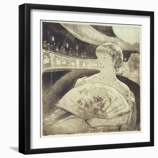 In the Opera (Aquatint Etching)-Mary Cassatt-Framed Giclee Print