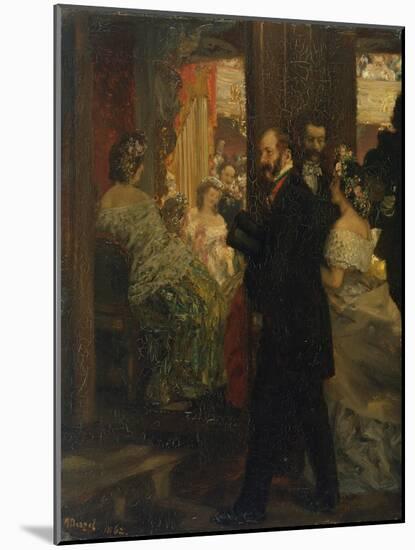 In the Opera House, 1862-Adolph von Menzel-Mounted Giclee Print