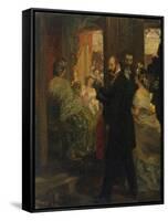 In the Opera House, 1862-Adolph von Menzel-Framed Stretched Canvas