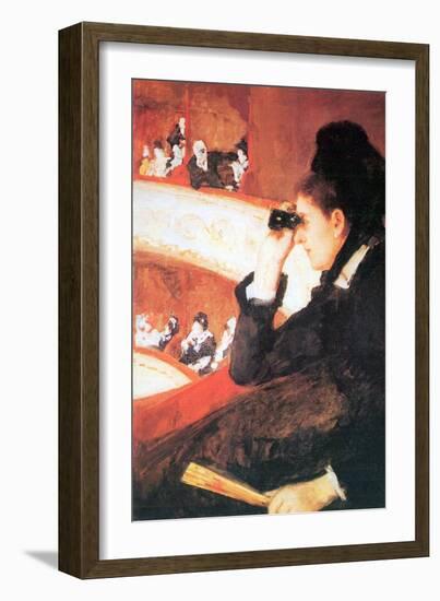 In The Opera-Mary Cassatt-Framed Art Print