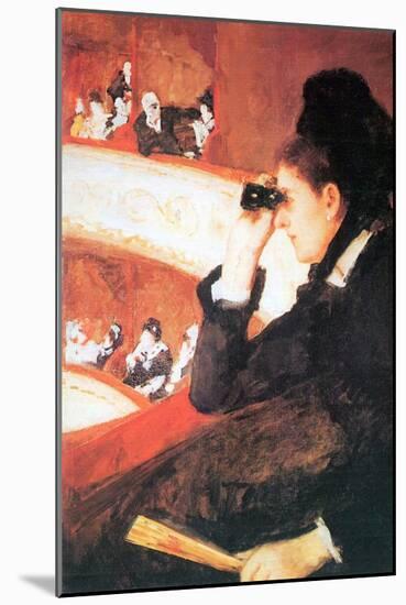 In the Opera-Mary Cassatt-Mounted Art Print