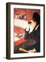 In The Opera-Mary Cassatt-Framed Art Print