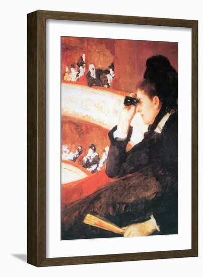 In The Opera-Mary Cassatt-Framed Art Print