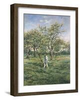 In the Orchard-Lucien Frank-Framed Giclee Print