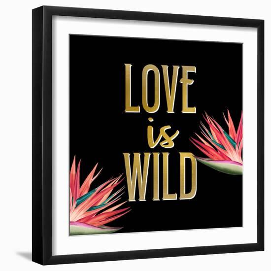 In the Palms Leopards 3-Kimberly Allen-Framed Art Print