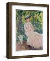 In the Park, 1878-Claude Monet-Framed Giclee Print