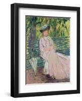 In the Park, 1878-Claude Monet-Framed Giclee Print