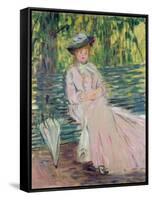 In the Park, 1878-Claude Monet-Framed Stretched Canvas