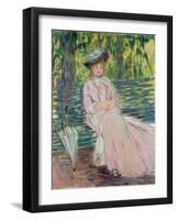 In the Park, 1878-Claude Monet-Framed Giclee Print