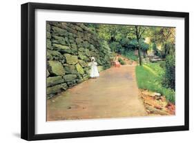 In the Park - a Byway-William Merritt Chase-Framed Art Print