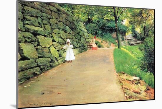 In The Park - a Byway-William Merritt Chase-Mounted Art Print