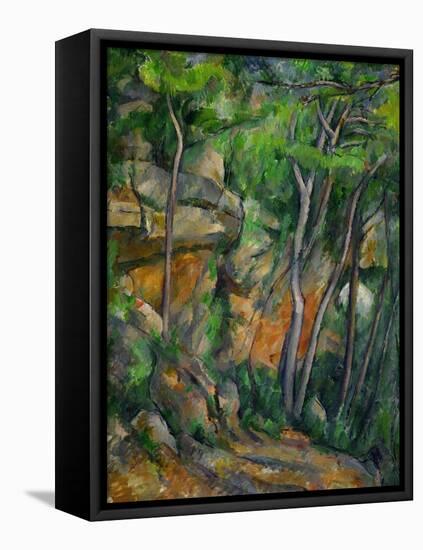 In the Park at Chateau Noir, 1898-1900-Paul Cézanne-Framed Stretched Canvas