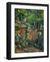 In the Park at Chateau Noir, 1898-1900-Paul Cézanne-Framed Giclee Print