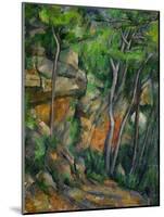 In the Park at Chateau Noir, 1898-1900-Paul Cézanne-Mounted Giclee Print