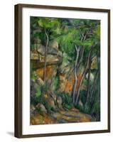 In the Park at Chateau Noir, 1898-1900-Paul Cézanne-Framed Giclee Print