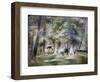 In the Park at Saint-Cloud, 1866-Pierre-Auguste Renoir-Framed Premium Giclee Print