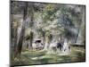 In the Park at Saint-Cloud, 1866-Pierre-Auguste Renoir-Mounted Premium Giclee Print