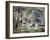 In the Park at Saint-Cloud, 1866-Pierre-Auguste Renoir-Framed Giclee Print