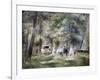 In the Park at Saint-Cloud, 1866-Pierre-Auguste Renoir-Framed Giclee Print