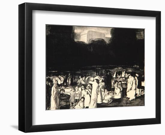 In the Park, Dark, 1916-George Wesley Bellows-Framed Giclee Print