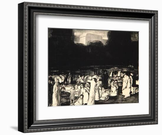 In the Park, Dark, 1916-George Wesley Bellows-Framed Giclee Print