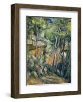 In the Park of Chateau Noir-Paul Cézanne-Framed Giclee Print