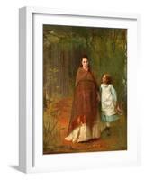 In the Park. Portrait of The-Ivan Nikolayevich Kramskoi-Framed Giclee Print