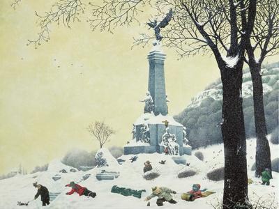 In the Park, Winter, from the Four Seasons in Quebec' Giclee Print -  Stephane Poulin | AllPosters.com