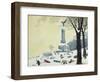 In the Park, Winter, from the Four Seasons in Quebec-Stephane Poulin-Framed Giclee Print