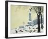 In the Park, Winter, from the Four Seasons in Quebec-Stephane Poulin-Framed Giclee Print