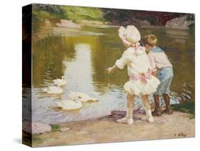 In the Park-Edward Henry Potthast-Stretched Canvas