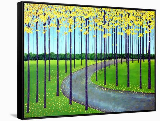 In The Park-Herb Dickinson-Framed Stretched Canvas