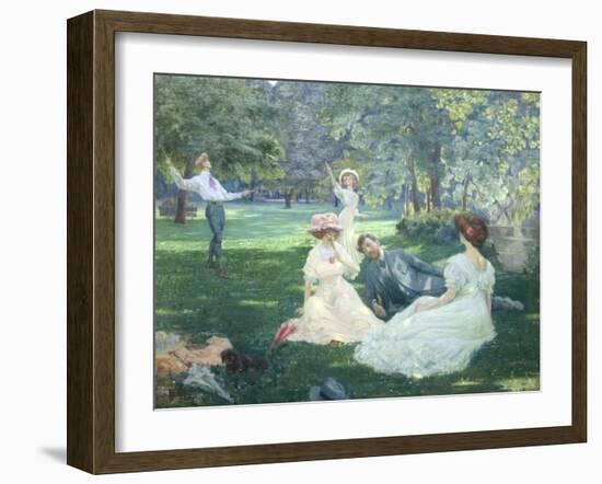 In the Park-Leon Victor Minot-Framed Giclee Print