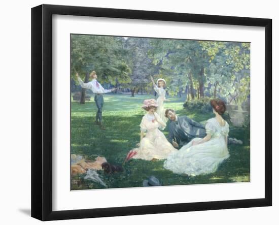 In the Park-Leon Victor Minot-Framed Giclee Print