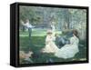 In the Park-Leon Victor Minot-Framed Stretched Canvas