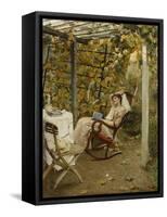 In the Pergola, 1894-Oscar Bluhm-Framed Stretched Canvas