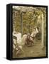 In the Pergola. 1894-Oscar Bluhm-Framed Stretched Canvas