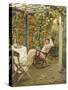 In the Pergola. 1894-Oscar Bluhm-Stretched Canvas